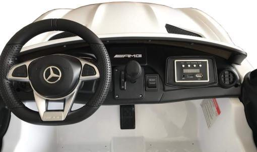 Kinder Elektroauto, Kinderauto "Mercedes GT R Doppelsitzer" lizenziert, 12V, 2,4Ghz Ferngesteuert, MP3, Ledersitz+EVA – Bild 11