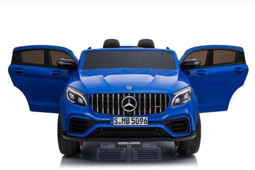 Kinderfahrzeug - Elektro Auto "Mercedes GLC63S" - lizenziert - Doppelsitzer - 12V10AH Akku,4 Motoren+ 2,4Ghz+Ledersitz-Blau-2