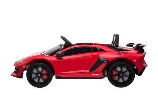 Kinderfahrzeug elektro von Lamborghini lizenziert - Aventador sv - mit Fernsteuerung, 12V, EVA und Ledersitz - rot- 3