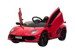 Kinderfahrzeug elektro von Lamborghini lizenziert - Aventador sv - mit Fernsteuerung, 12V, EVA und Ledersitz - rot- 7