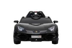 Kinderfahrzeug elektro von Lamborghini lizenziert - Aventador sv - mit Fernsteuerung, 12V, EVA und Ledersitz - schwarz- 1