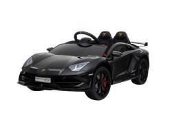 Kinderfahrzeug elektro von Lamborghini lizenziert - Aventador sv - mit Fernsteuerung, 12V, EVA und Ledersitz - schwarz- 2