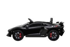 Kinderfahrzeug elektro von Lamborghini lizenziert - Aventador sv - mit Fernsteuerung, 12V, EVA und Ledersitz - schwarz- 3