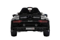 Kinderfahrzeug elektro von Lamborghini lizenziert - Aventador sv - mit Fernsteuerung, 12V, EVA und Ledersitz - schwarz- 5