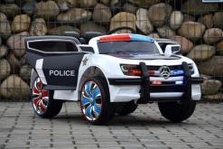 Elektro Kinderfahrzeug Kinderauto Polizei für Kinder ab 2 Jahre Schwarz mit Sirene 12V-31