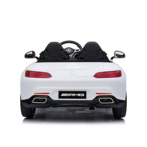 Elektro Kinderauto, Kinderfahrzeug "Mercedes AMG GT Doppelsitzer M" - lizenziert - 12V, -2,4Ghz Ferngesteuert, MP3, Ledersitz+EVA – Bild 12