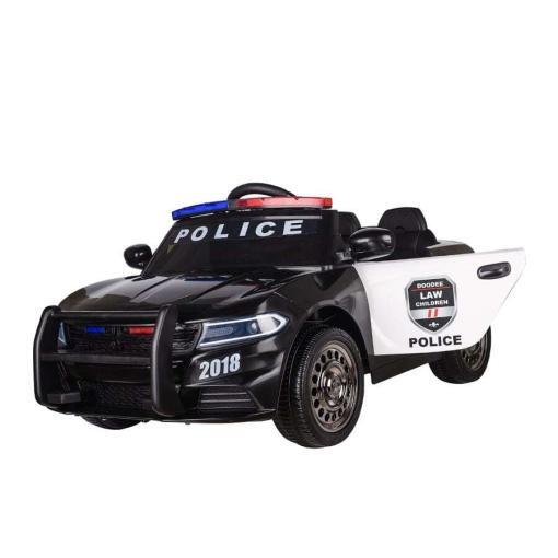 Kinder Elektroauto, Kinderfahrzeug "Polizei Design -66" - 12V, 2,4Ghz Ferngesteuert, MP3
