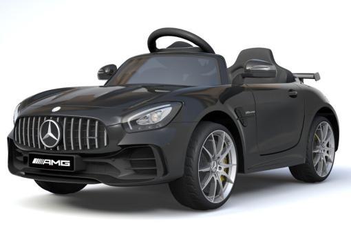 Elektro Kinderfahrzeug Kinderauto Mercedes Gtr Amg Schwarz für Kinder ab 2 Jahren 12V Sportwagen