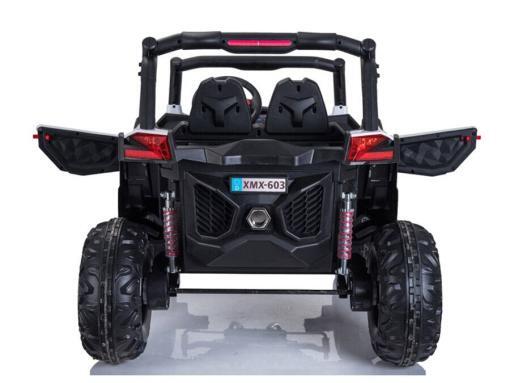 Elektro Kinderfahrzeug Kinderauto Buggy zweisitzer 2 sitzer UTV 4x4 12V für Kinder ab 2 Jahren Groß weiß-8