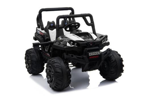 elektro kinderbuggy kinderauto 688 mit 2 motoren off-road - weiss -1