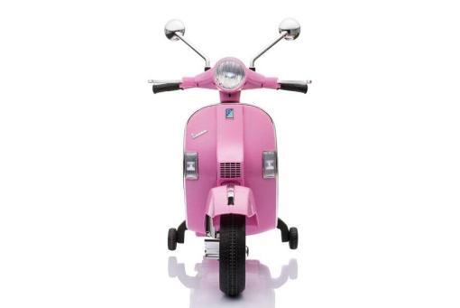 Elektro Kindermotorrad "Vespa" - Lizenziert - 12V - 2 Motoren - MP3 - Ledersitz – Bild 13