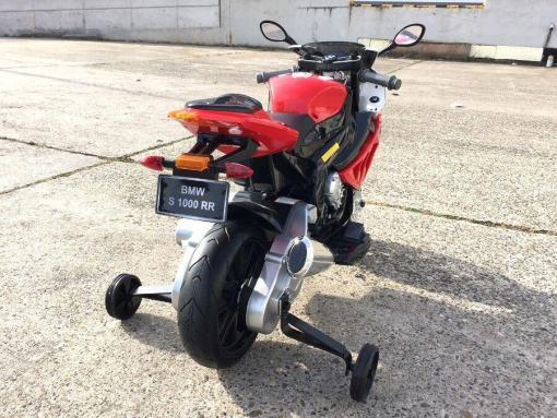 Elektro Kindermotorrad Bmw S1000RR lizenziert Rot Weiß ab 3 Jahre Groß 12V5