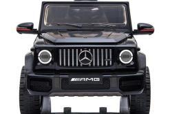 mercedes g63 amg elektro kinderfahrzeug ferngesteuert mit musik eva und leder - schwarz -2