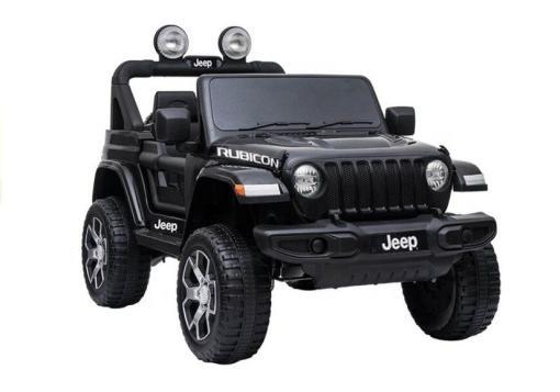 Elektro Kinderauto, Kinderfahrzeug "Jeep Wrangler Rubicon" - lizenziert - 12V7AH + 4 Motoren 2,4Ghz+Ledersitz+EVA – Bild 3