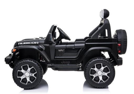 Elektro Kinderauto, Kinderfahrzeug "Jeep Wrangler Rubicon" - lizenziert - 12V7AH + 4 Motoren 2,4Ghz+Ledersitz+EVA – Bild 5