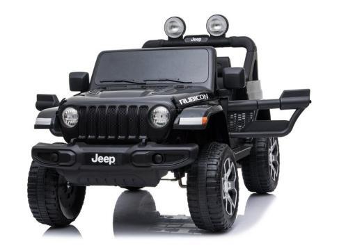 Elektro Kinderauto, Kinderfahrzeug "Jeep Wrangler Rubicon" - lizenziert - 12V7AH + 4 Motoren 2,4Ghz+Ledersitz+EVA – Bild 11