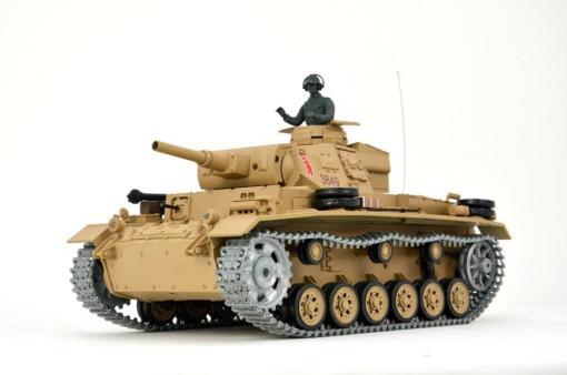 Ferngesteuerter Panzer mit Schuss Tauchpanzer III 116 Heng Long - 2,4Ghz -PRO 8