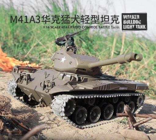 Ferngesteuerter Panzer mit Schuss U.S. M41 A3 WALKER BULLDOG Heng Long 1-16 -2,4Ghz V6.0 -PRO -3