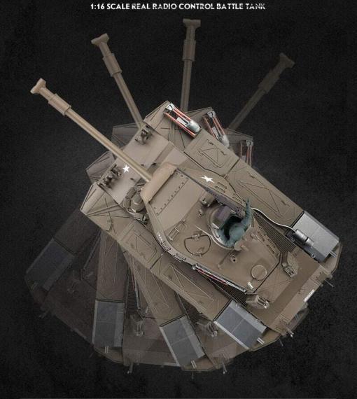 Ferngesteuerter Panzer mit Schuss U.S. M41 A3 WALKER BULLDOG Heng Long 1-16 -2,4Ghz V6.0 -PRO -8