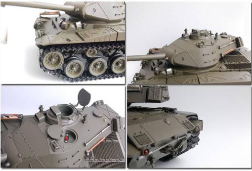 Ferngesteuerter Panzer mit Schuss U.S. M41 A3 WALKER BULLDOG Heng Long +Metallgetriebe -2,4Ghz -V 6.0 -4