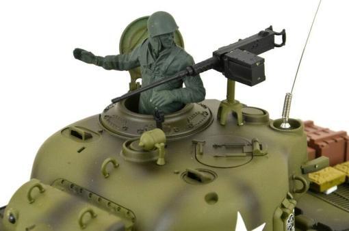 Ferngesteuerter Panzer mit Schuss US M4A3 Sherman Heng Long -Rauch&Sound+2,4Ghz -PRO -4