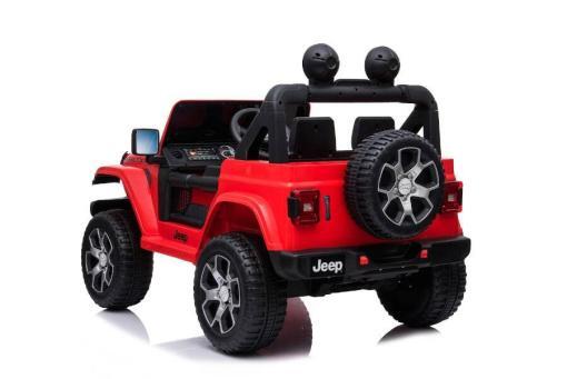 Elektro Kinderauto, Kinderfahrzeug "Jeep Wrangler Rubicon" - lizenziert - 12V7AH + 4 Motoren 2,4Ghz+Ledersitz+EVA – Bild 6