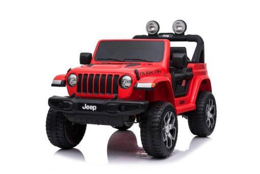 Elektro Kinderauto, Kinderfahrzeug "Jeep Wrangler Rubicon" - lizenziert - 12V7AH + 4 Motoren 2,4Ghz+Ledersitz+EVA – Bild 8