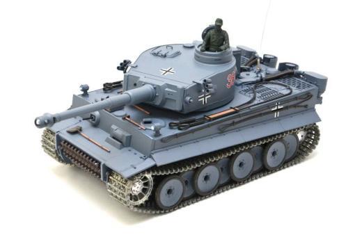 deutscher tiger 1 ferngesteuerter panzer mit schuss rauch und sound mit metallgetriebe und metallkette - pro -7