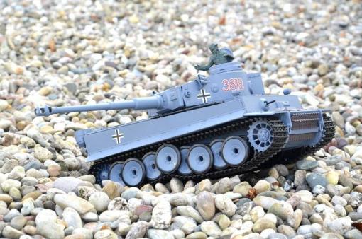 ferngesteuerter panzer schuss heng long tank german tiger 1 upgrade version 6.0 metallgetriebe -10