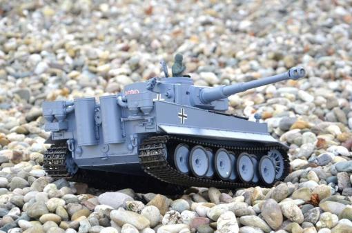 ferngesteuerter panzer schuss heng long tank german tiger 1 upgrade version 6.0 metallgetriebe -4