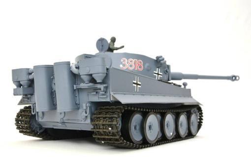 Ferngesteuerter Panzer mit Schuss "German Tiger I" Heng Long 1:16 Grau, Rauch&Sound+Stahlgetriebe und 2,4Ghz -V 7.0 – Bild 14