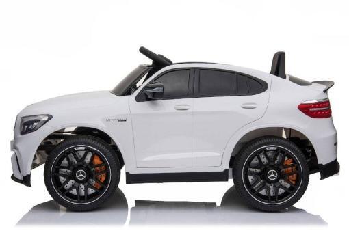 Elektro Kinderauto, Kinderfahrzeug "Mercedes GLC63S - M" -lizenziert- 12V, + 2,4Ghz+Ledersitz+EVA – Bild 12