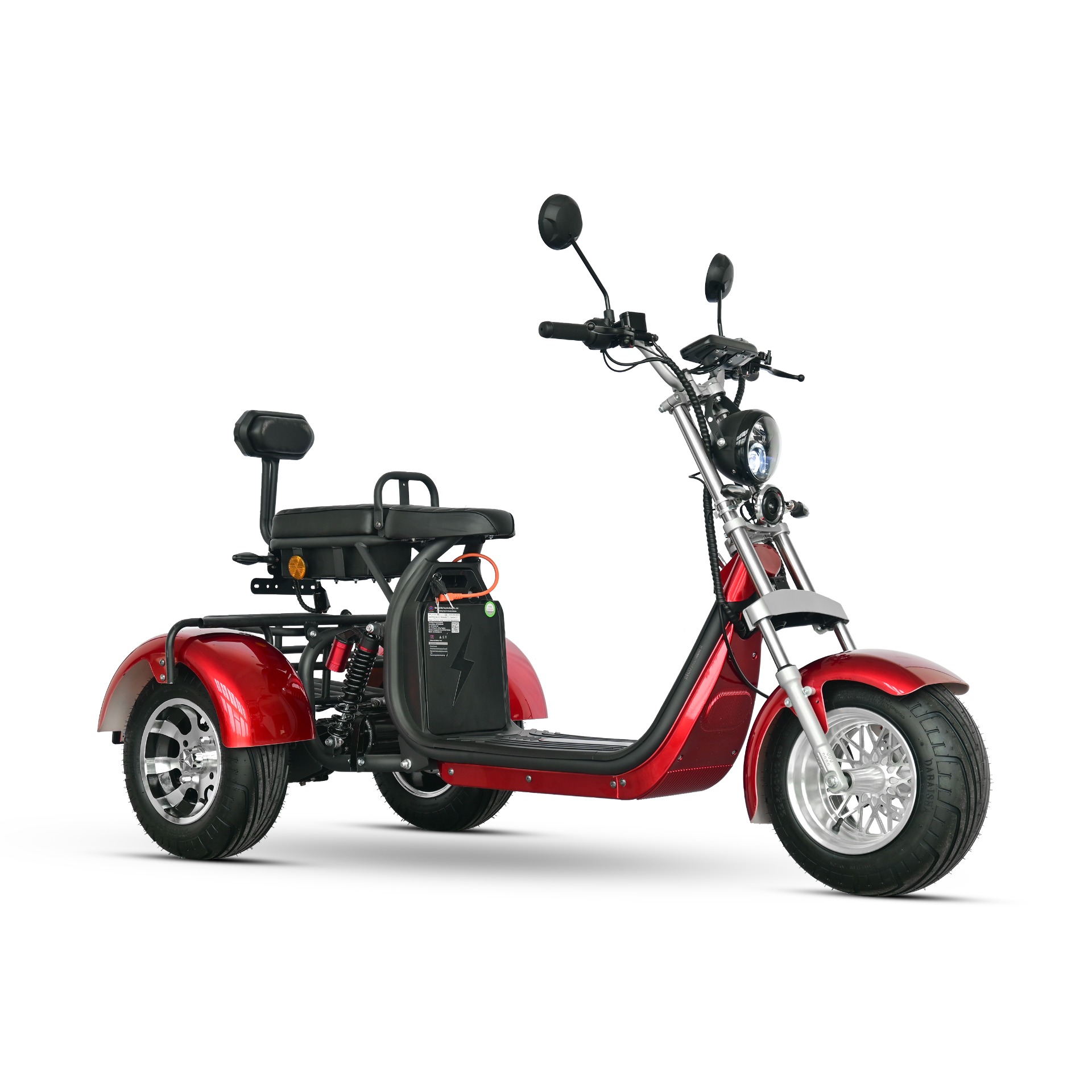 Coco Bike E-Scooter mit Straßenzulassung und drei Räder Trike ca. 70km Reichweite, 60V | 2000W | 40AH Akku – Bild 10