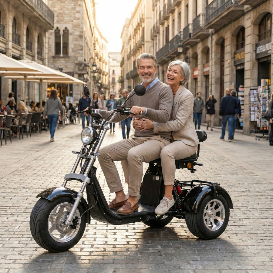 Coco Bike E-Scooter mit Straßenzulassung und drei Räder Trike ca. 70km Reichweite, 60V | 2000W | 40AH Akku – Bild 5