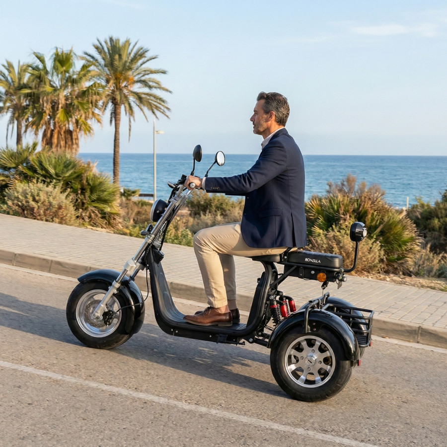 Coco Bike E-Scooter mit Straßenzulassung und drei Räder Trike ca. 70km Reichweite, 60V | 2000W | 40AH Akku – Bild 8