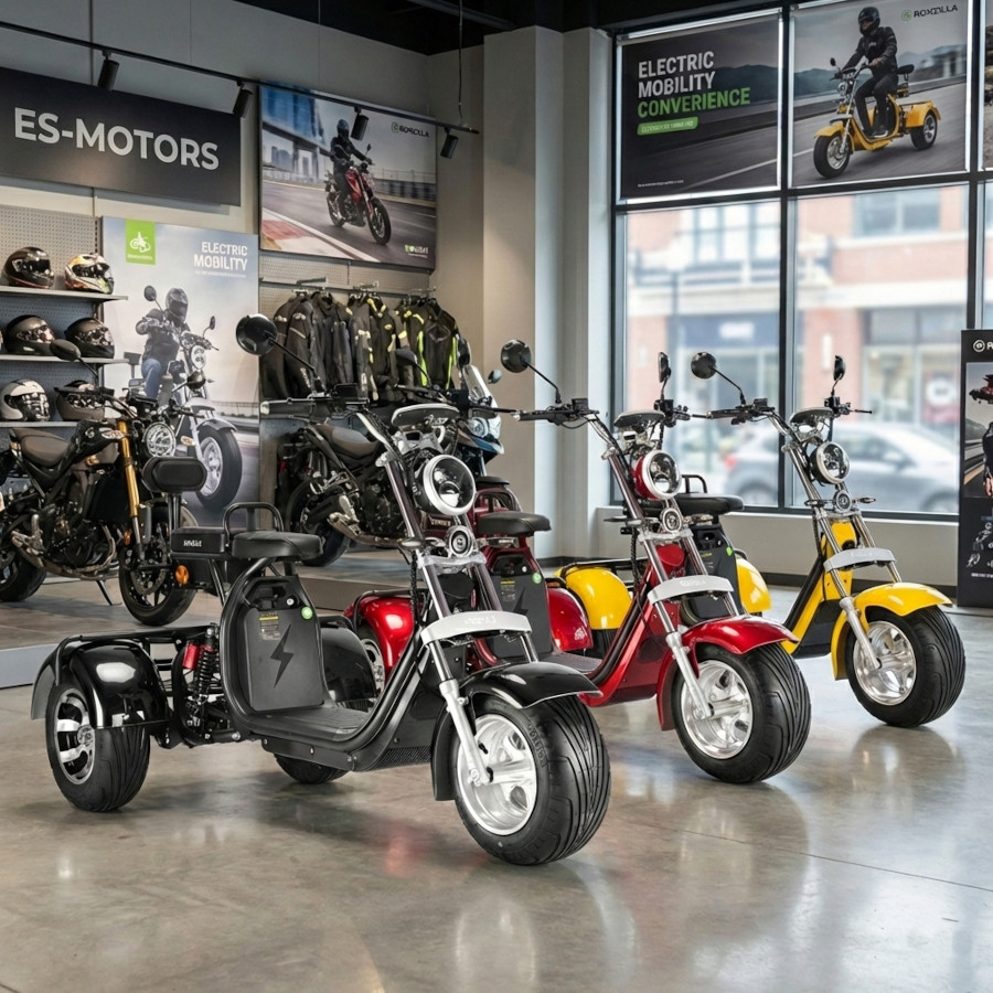 Coco Bike E-Scooter mit Straßenzulassung und drei Räder Trike ca. 70km Reichweite, 60V | 2000W | 40AH Akku – Bild 4