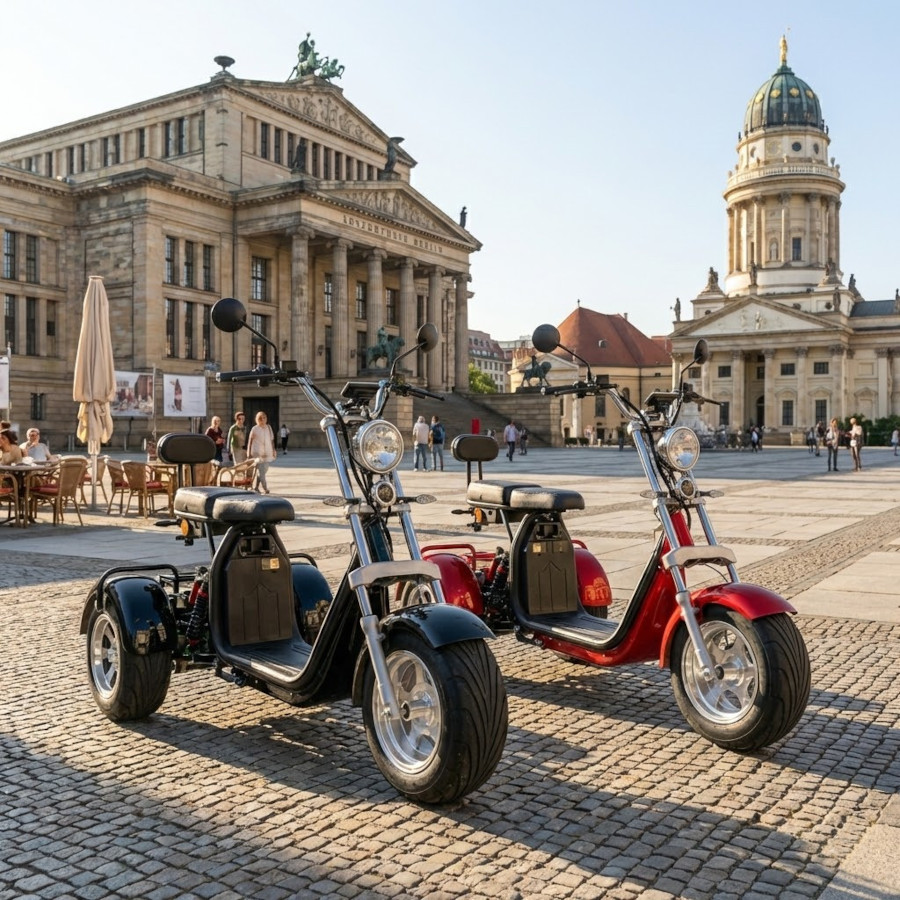Coco Bike E-Scooter mit Straßenzulassung und drei Räder Trike ca. 70km Reichweite, 60V | 2000W | 40AH Akku – Bild 7