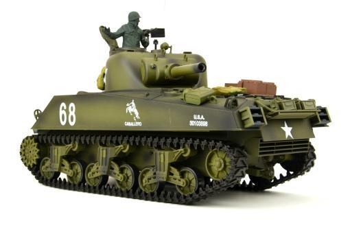 RC Panzer "US M4A3 Sherman" Heng Long 1:16 mit Rauch&Sound+Stahlgetriebe und 2,4Ghz -V 7.0 – Bild 13