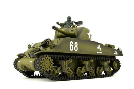 RC Panzer "US M4A3 Sherman" Heng Long 1:16 mit Rauch&Sound+Stahlgetriebe und 2,4Ghz -V 7.0 – Bild 5