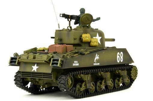RC Panzer "US M4A3 Sherman" Heng Long 1:16 mit Rauch&Sound+Stahlgetriebe und 2,4Ghz -V 7.0 – Bild 6