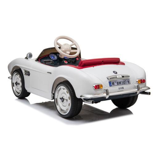 Kinderfahrzeug - Elektro Auto "BMW 507 Oldtimer" - Lizenziert - 12V7AH, 2.4Ghz Fernsteuerung, MP3, Ledersitz+EVA – Bild 8