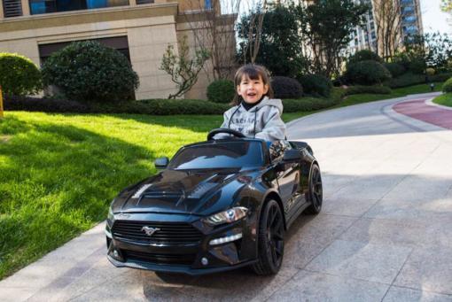 Elektro Kinderauto "Ford Mustang Drift Version" - lizenziert - 24V, 2x 12V7AH Akku, 2x 775er Motoren+ 2,4Ghz+Ledersitz – Bild 7