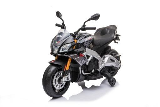 2 Motoren Ledersitz MP3 Elektro Kindermotorrad Aprilia-900-Dorsoduro 12V 