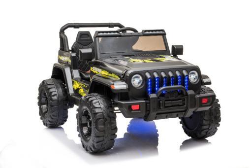 Kinderfahrzeug - Elektro Auto Offroad mit 12V10A Akku und 2x35W Motoren "Camouflage" 2,4Ghz+Ledersitz+EVA