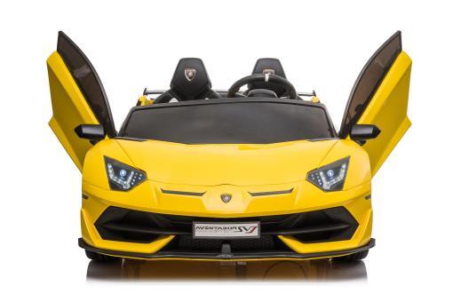 Kinderfahrzeug - Elektro Auto "Lamborghini Aventador SVJ 2 Sitzer" - lizenziert - 12V7AH, 2 Motoren- 2,4Ghz Fernsteuerung, MP3, Ledersitz+EVA+Lackiert – Bild 7