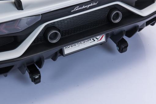 Kinderfahrzeug - Elektro Auto "Lamborghini Aventador SVJ 2 Sitzer" - lizenziert - 12V7AH, 2 Motoren- 2,4Ghz Fernsteuerung, MP3, Ledersitz+EVA+Lackiert – Bild 17