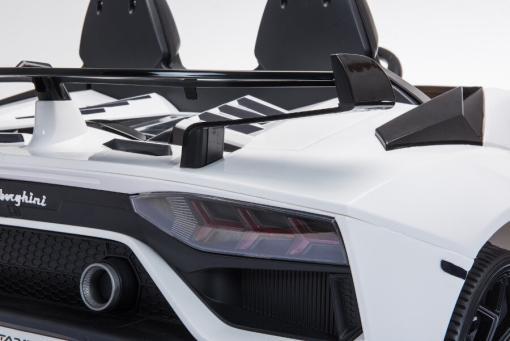 Kinderfahrzeug - Elektro Auto "Lamborghini Aventador SVJ 2 Sitzer" - lizenziert - 12V7AH, 2 Motoren- 2,4Ghz Fernsteuerung, MP3, Ledersitz+EVA+Lackiert – Bild 18