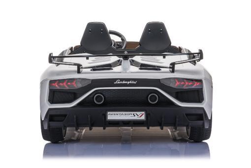 Kinderfahrzeug - Elektro Auto "Lamborghini Aventador SVJ 2 Sitzer" - lizenziert - 12V7AH, 2 Motoren- 2,4Ghz Fernsteuerung, MP3, Ledersitz+EVA+Lackiert – Bild 4