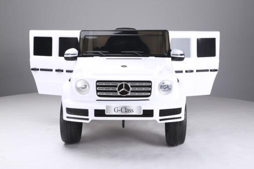 Kinderfahrzeug - Elektro Auto "Mercedes G500" - lizenziert - 12V7A Akku,2 Motoren+ 2,4Ghz+Ledersitz+EVA – Bild 4