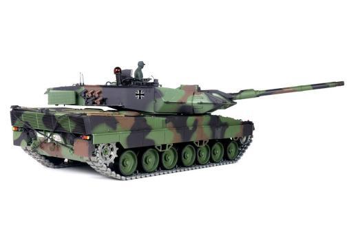 RC Panzer "German Leopard 2A6" Heng Long 1:16 mit R&S, Stahlgetriebe und Metallketten V7.0 - Upg-A – Bild 8